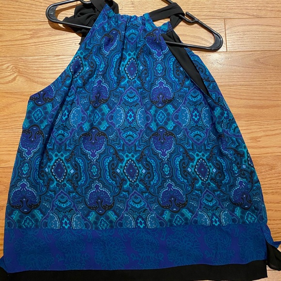 Tahari tie-neck blouse - Picture 3 of 7